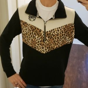 PINK half zip pullover